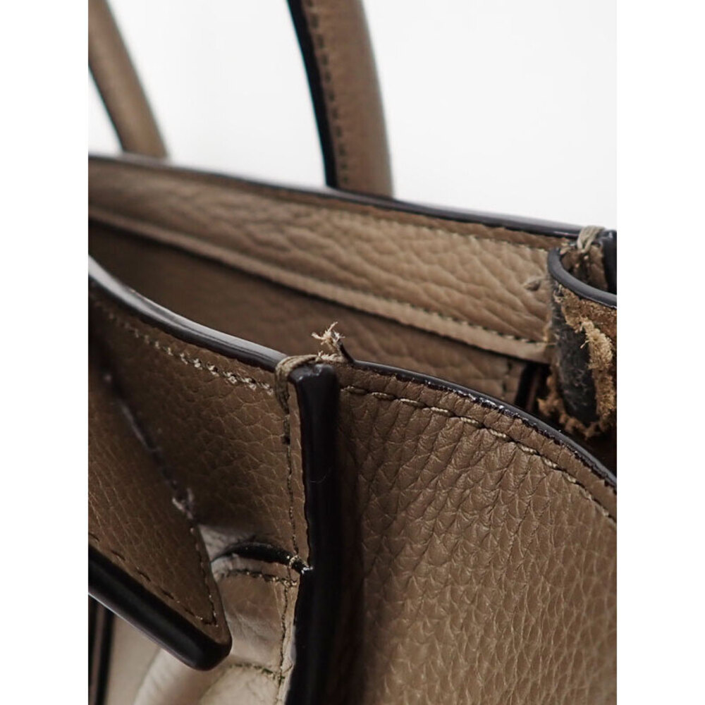 Celine Shopper Tote Shoulder Leather Calfskin Handbag - Picture 7 of 9